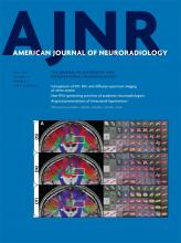 American Journal of Neuroradiology: 37 (7)