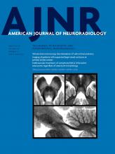 American Journal of Neuroradiology: 40 (3)