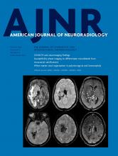 American Journal of Neuroradiology: 41 (8)